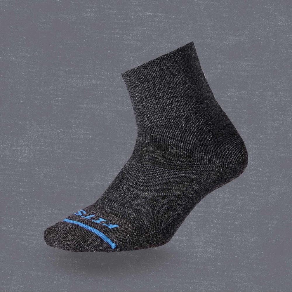 NWT 5 pairs FITS Wool Performance Trail Light Cushion Quarter Socks